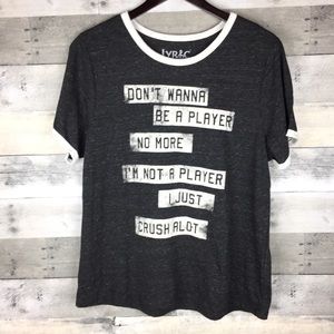 Lyric Culture Ringer Tee 2X Not A Player Big Pun